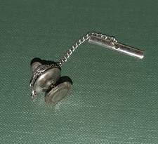 Silver Pewter Tie Tack Pin And