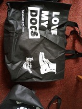 4 X LOVE MY DOCS BLACK TOTE CANVAS BAGS + 2 Empty Insoles Bags Martens 