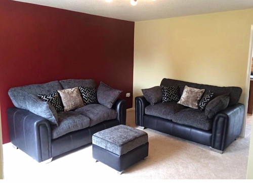 Dfs grey black faux leather - grey/black,