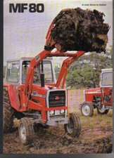 1978 Massey Ferguson "80" Tractor Drive-in-Loader Brochure Leaflet