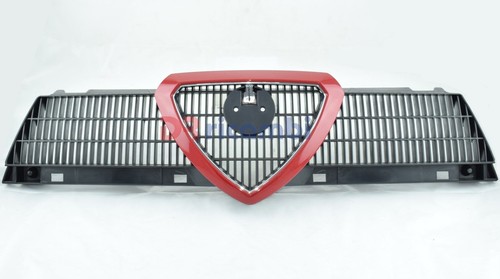 Red grille with frame radiator - red,