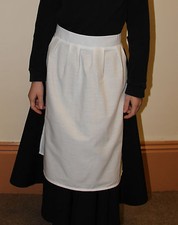 Victorian white maids - white, apron