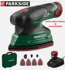 Parkside 12V Cordless Detail Sander + 4Ah Battery & Charger BNIB Christmas Gift