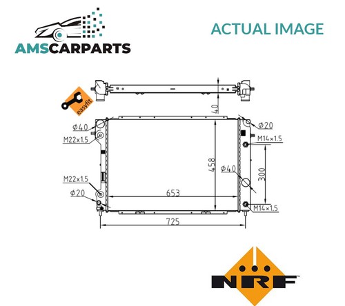 Engine cooling radiator - radiator, 53104