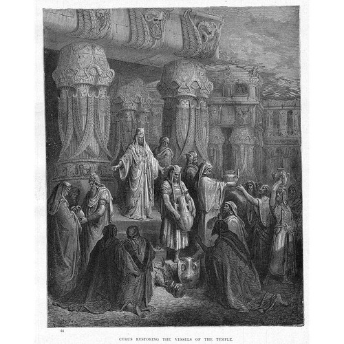 Cyrus restoring the vessels - the,
