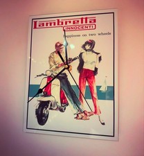 Wall Clock Vintage Lambretta
