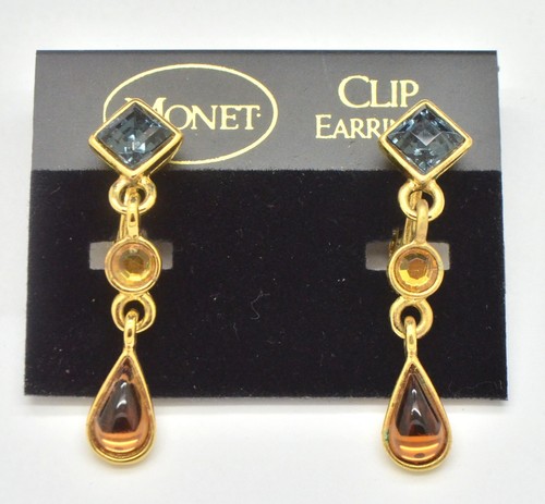 Vintage earrings 1970s monet - earrings,