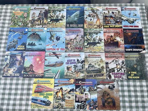 Commando magazine job lot 25 - job, x