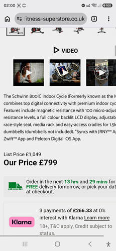 Schwinn 800ic indoor cycle - schwinn,