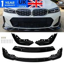 3pc For BMW 3 Series G20 G21 M SPORT 19-21 Front Bumper Lip Spoiler Splitter Kit