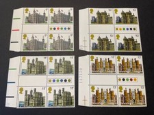 GB 1978 ''HISTORIC BUILDINGS''  Traffic Light/Gutter Pairs + gutter pairs blocks