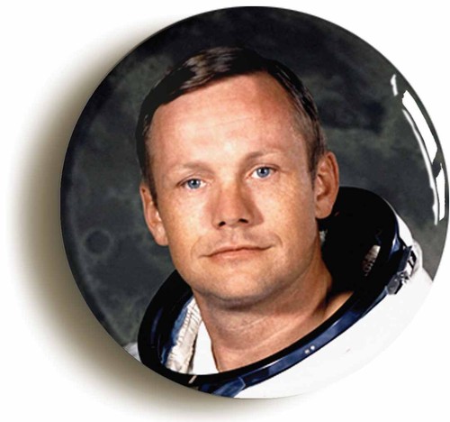 Neil armstrong badge button - armstrong,
