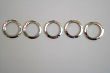5 x Track Bike Lock Ring Fixed Gear Fixie - Silver - Bicycle