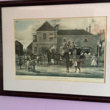 Antique Coloured Engraving -