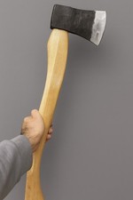 Hand forged wood splitting - hand, ace