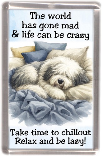 Old english sheepdog fridge - sheepdog,