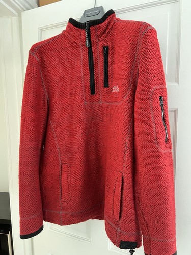 Weird fish jumper zip red - jumper,