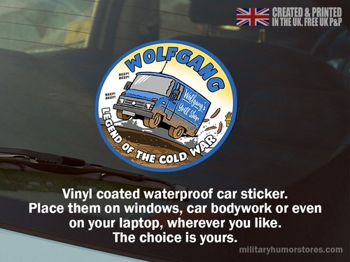 Wolfgang car sticker cold - car, sticker,
