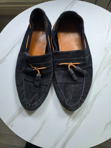 Zara black suede - zara, tassel