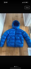 MONCLER Blue Short Down Jacket
