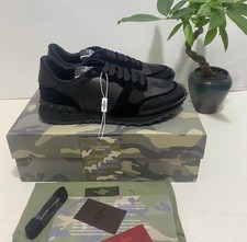 Valentino Rockrunner Black Camo Trainers Size 8 UK