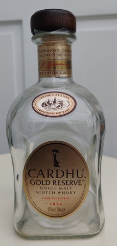 Cardhu whisky bottle - cardhu,