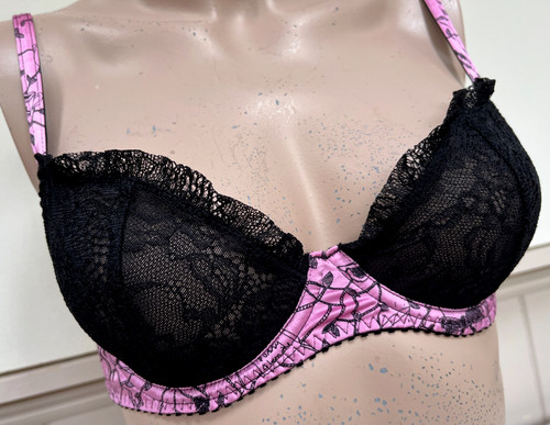 Pussy glamore 36b bra pink - pussy,