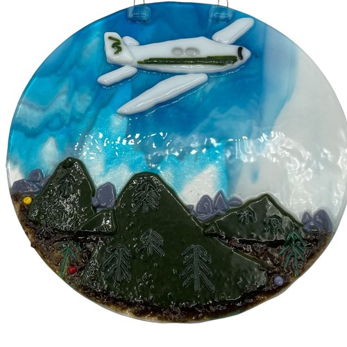 Fused glass suncatcher - fused,