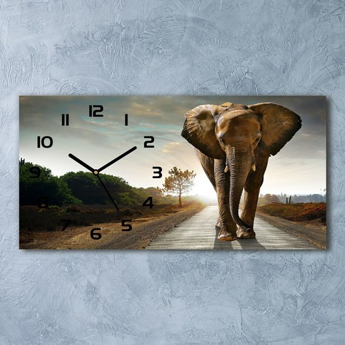 Glass wall clock 60x30 - glass,