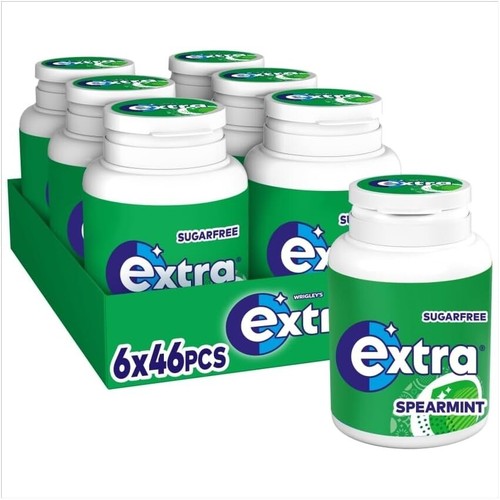 Extra spearmint chewing gum - chewing,