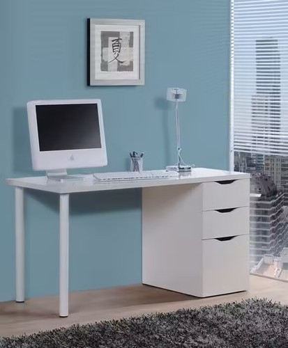 Desk with drawers white - 3,