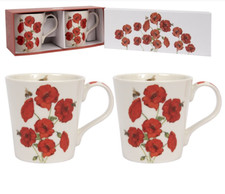 Poppy mugs gift - mugs,
