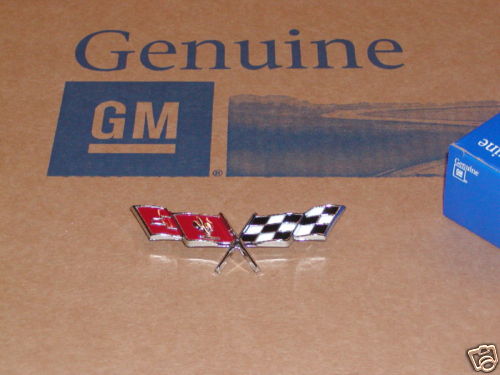 Corvette crossed flags - c3,