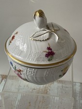 Vintage Dresden Sugar Bowl Vgc
