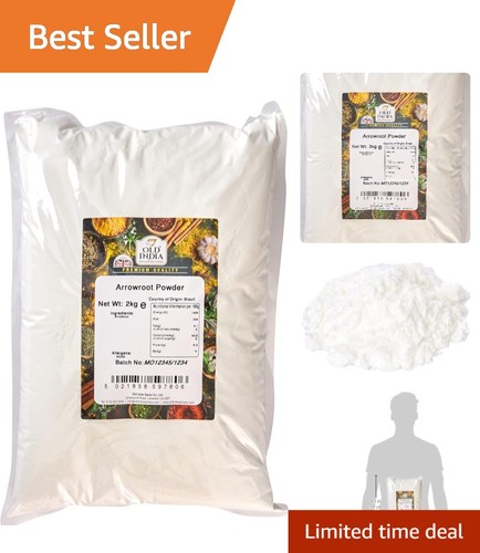 Old india arrowroot powder - india,