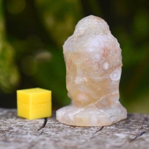 Flower agate crystal buddha - agate,