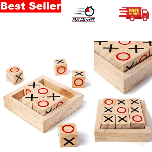 Wooden mini noughts and - wooden,