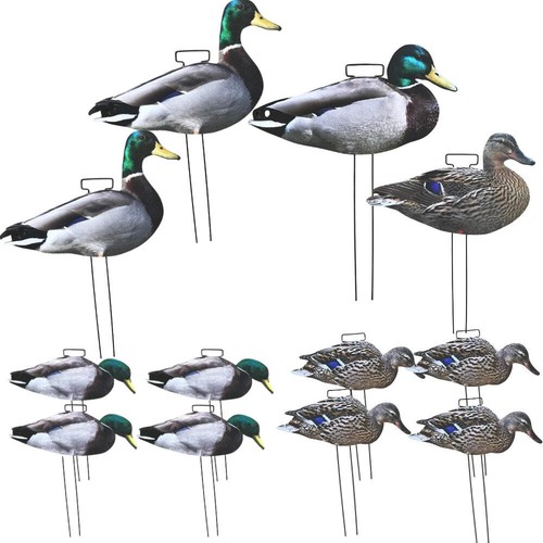 Silhouette mallard duck decoy - silhouette,