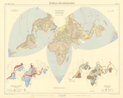 World physiography - world,