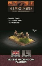 Flames of War: Late War British Vickers Machine-gun Platoon (Plastic) (BR728)