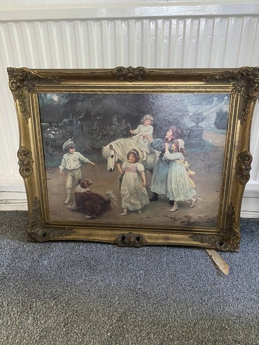 Vintage oil painting 1903 - oil,
