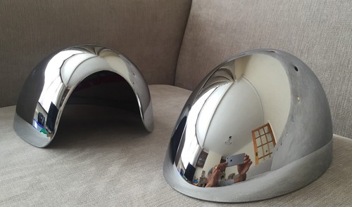 Chrome mirror covers mk2 mini - covers,