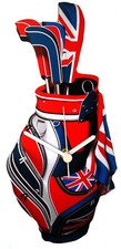 Union jack golf clock - union,