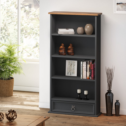 Corona dvd rack charcoal - rack,