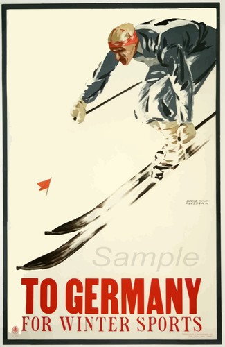 Vintage germany ski - vintage,
