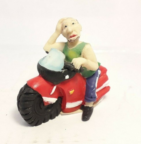 6cm biker ornament red - biker, ornament.