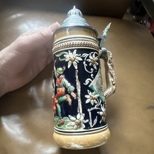 Win Beer Stein German Ceramic
