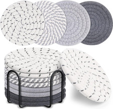8pcs Cotton Drink Coasters