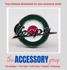New Italy Oval Round Vespa SKA MOD pin badge tie pin metal blue red white enamel