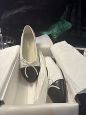 White Tweed And Black Chanel Ballet Flats Eu 36 Please Message Before Buying